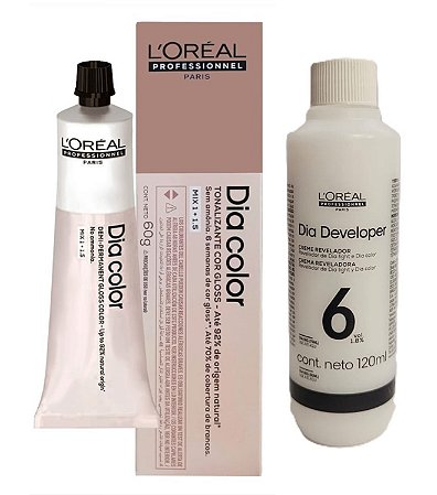 Loreal Dia Color 7.8 Louro Marrom + Creme Revelador 6vol 120ml