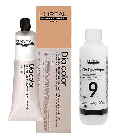 Loreal Dia Color 8.3 Louro Claro Dourado + Creme Revelador 9vol 120ml