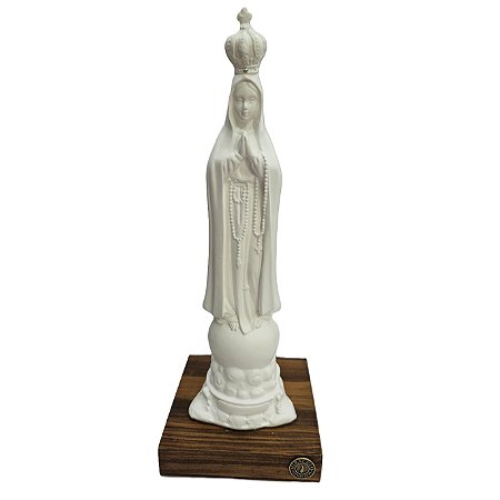 Miráculo Imagem Nossa Senhora de Fátima 20cm Branca