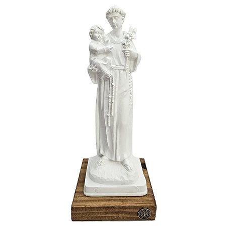 Miráculo Imagem Santo Antônio 20cm Branca