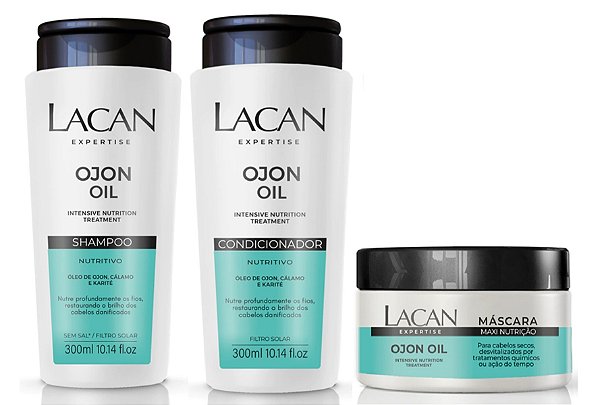 Lacan Ojon Oil - Kit Shampoo Condicionador e Máscara