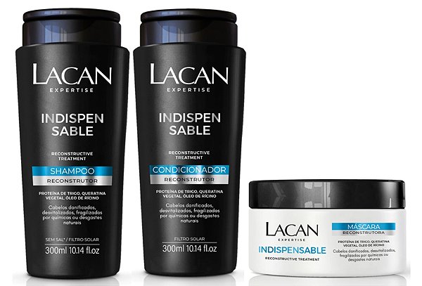 Lacan Indispensable - Kit Shampoo Condicionador e Máscara
