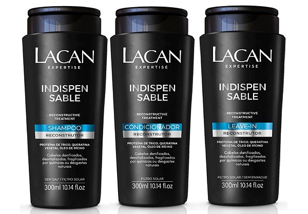 Lacan Indispensable - Kit Shampoo Condicionador e Leave-in