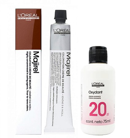 Loreal Majirel 8.34 Louro Claro Dourado Acobreado + Oxidante 20vol 75ml