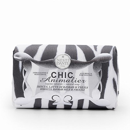 Nesti Dante Chic Animalier - Sabonete Barra White 250g