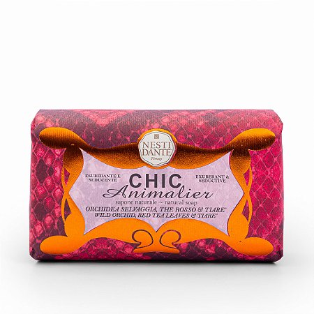 Nesti Dante Chic Animalier - Sabonete Barra Red Phyton 250g