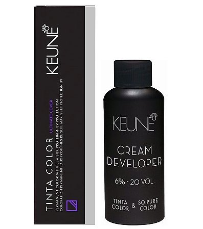 Keune Tinta Color UC 4.00 Castanho Médio + Developer 20vol