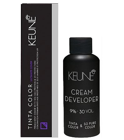 Keune Tinta Color UC 4.00 Castanho Médio + Developer 30vol