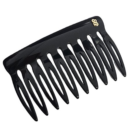 Pente Cabelo Bianca Vênus Grande Preto 90 004 AB 11 Dentes