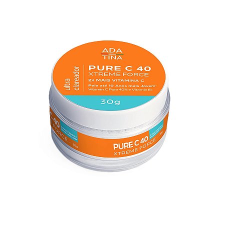Pure C 40 Xtreme Force Creme Clareador Vit C Ada Tina 30g