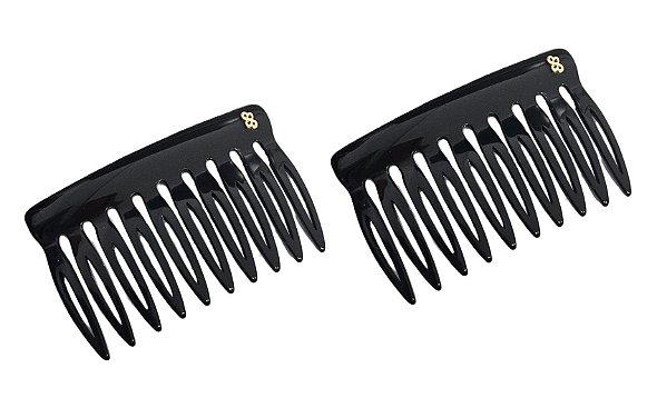 Kit 2 Pentes de Cabelo Bianca Vênus Preto 90 004 AB