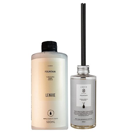 Lenvie Fountain - Kit Refil Difusor e Refil Sabonete Líquido