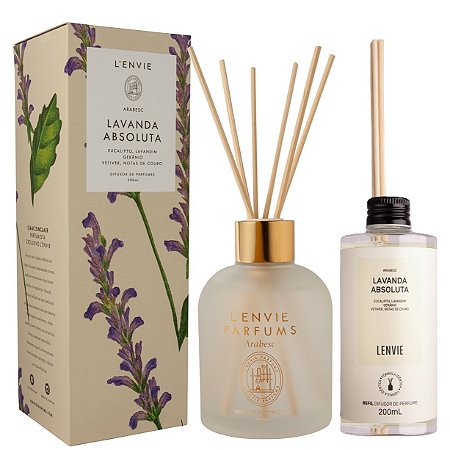 Lenvie Lavanda Absoluta - Kit Difusor de Ambiente e Refil