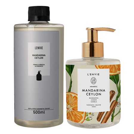 Lenvie Mandarina Ceylon - Sabonete Líquido e Refil