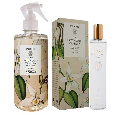 Lenvie Patchouli Vanilla - Kit Água Perfumada e Home Spray 100ml