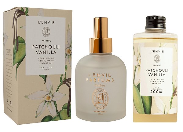 Lenvie Patchouli Vanilla - Kit Home Spray e Refil