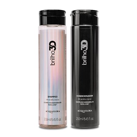 Acquaflora Brilho 3D - Kit Shampoo e Condicionador