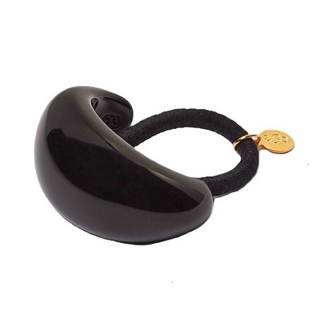 Bianca Elástico Pony Cuff Navette Max G Preto 10 316 AB