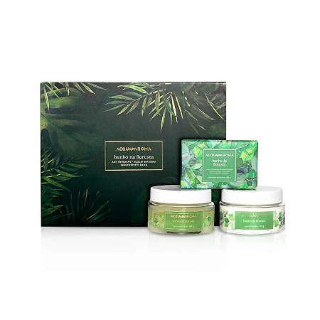 Kit Tropicaliza Banho de Floresta Acqua Aroma Limpa Esfolia