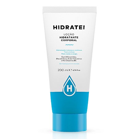 Hidratei Corporal - Loção Hidratante 5 Ceramidas 200ml