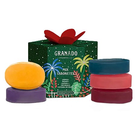 Granado Caixa Kit Mix de Sabonetes Barra Terrapeutics 5x90g