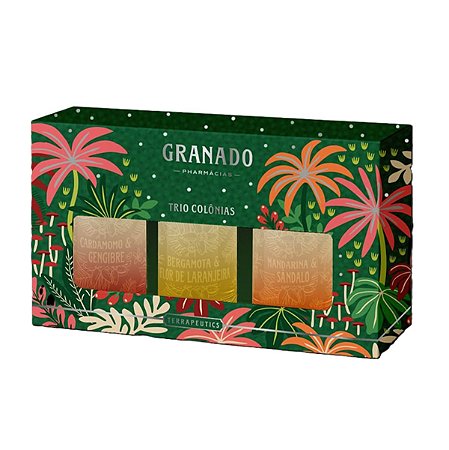 Granado Trio Colônias Terrapeutics 3x30ml - Bergamota e Flor de Laranjeira + Cardamomo e Gengibre + Mandarina e Sândalo