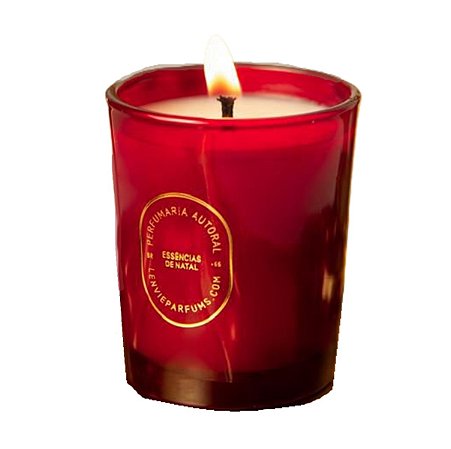 Lenvie Essências de Natal - Vela Perfumada Maçã Vermelha e Canela 70g