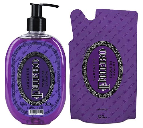 Phebo Kit Sabonete Líquido + Refil Toque de Lavanda