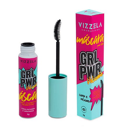 Vizzela Máscara para Cílios Girl Power Volume e Curvatura