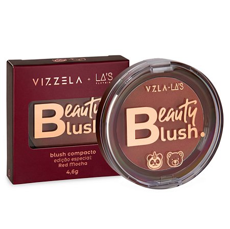 Vizzela Beauty Blush Compacto Red Mocha + La’s