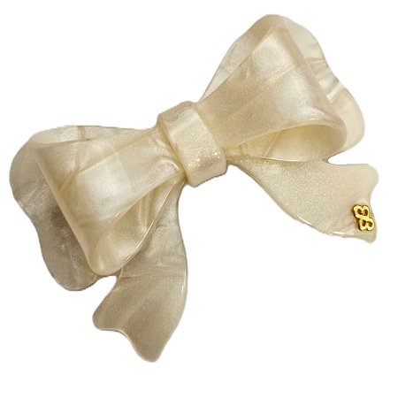 Presilha Laço Cinderela Média Madrepérola Bianca 00 225 FB