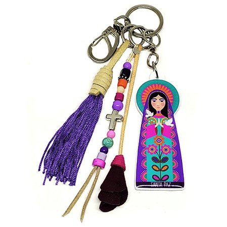 Chaveiro Resinado Santa Paz 4191