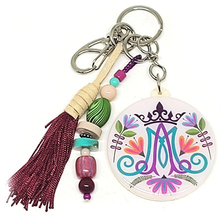 Chaveiro Resinado Ave Maria Rogai por nós 4195