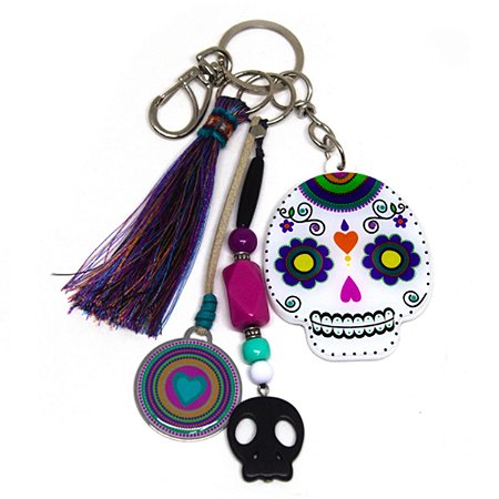 Chaveiro Resinado Caveira 4204