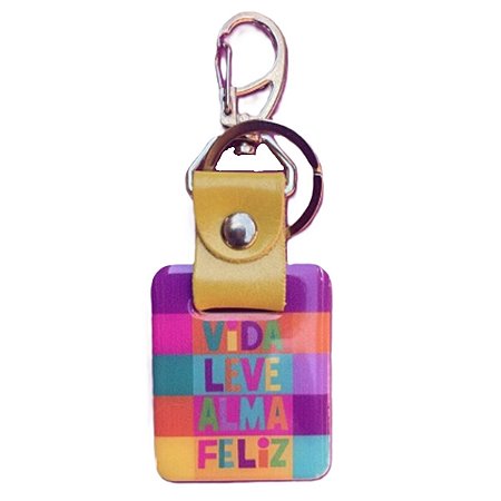 Chaveiro Couro Resinado Vida 6100