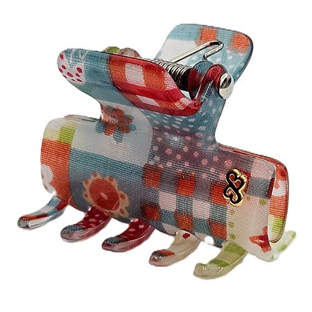 Piranha Bianca Berlim M Patchwork Vermelho 05 116 T133