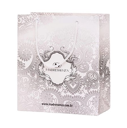 Madressenza Sacola P - Branca e Vermelha