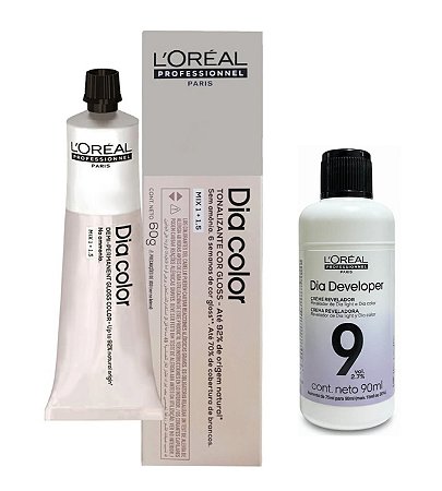 Loreal Dia Color 6.23 Louro Escuro Irisado Dourado + Dia Developer 9vol 90ml