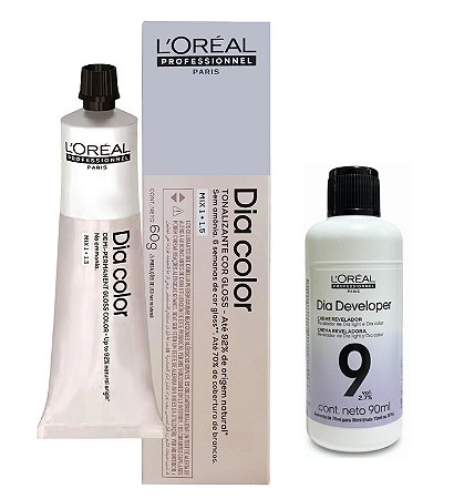 Loreal Dia Color Clear + Dia Developer 9vol 90ml