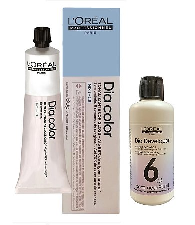 Loreal Dia Color 6.1 Louro Escuro Acinzentado + Dia Developer 6vol 90ml