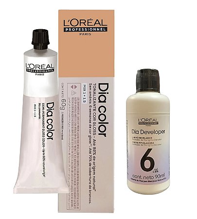 Loreal Dia Color 5.35 Castanho Claro Dourado Acaju + Dia Developer 6vol 90ml