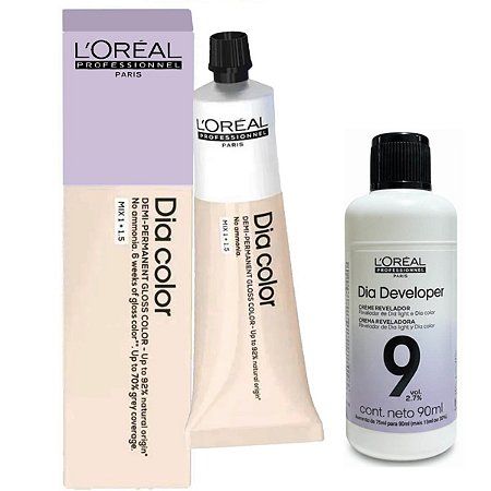 Loreal Dia Color 8.2 Louro Claro Irisado + Dia Developer 9vol 90ml
