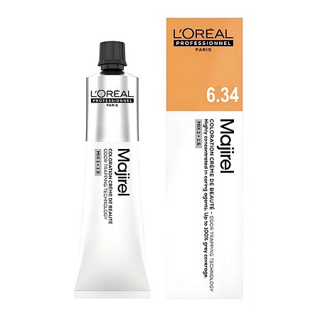 Loreal Majirel 6.34 Louro Escuro Dourado Acobreado 60g