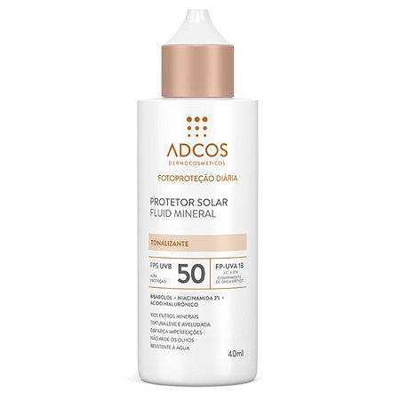 Adcos Protetor Solar Fluid Mineral FPS 50 Tonalizante 9830