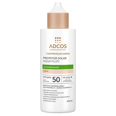 Adcos Protetor Solar Aqua Fluid FPS50 Nude 40ml 9883