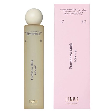 Lenvie Essentia Body Mist Framboesa Musk 100ml Body Splash