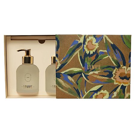 Lenvie Kit Difusor Sabonete Líquido Patchouli Vanilla 150ml