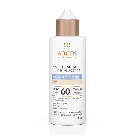 Adcos Protetor Solar Fluid Hyalu Cover FPS60 Ivory 9924