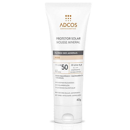 Adcos Protetor Solar Mousse Mineral FPS50 40g Cor Nude 9945