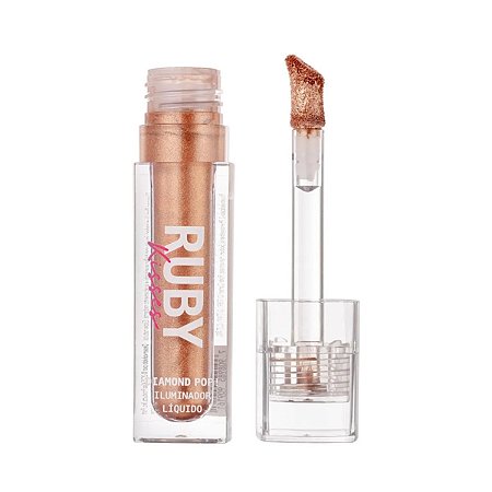 Iluminador Líquido Diamond Pop Ruby Kisses Cor Bronze